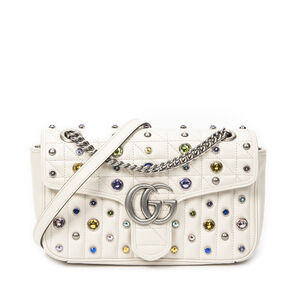 Gucci Medium GG Crystal Marmont Flap